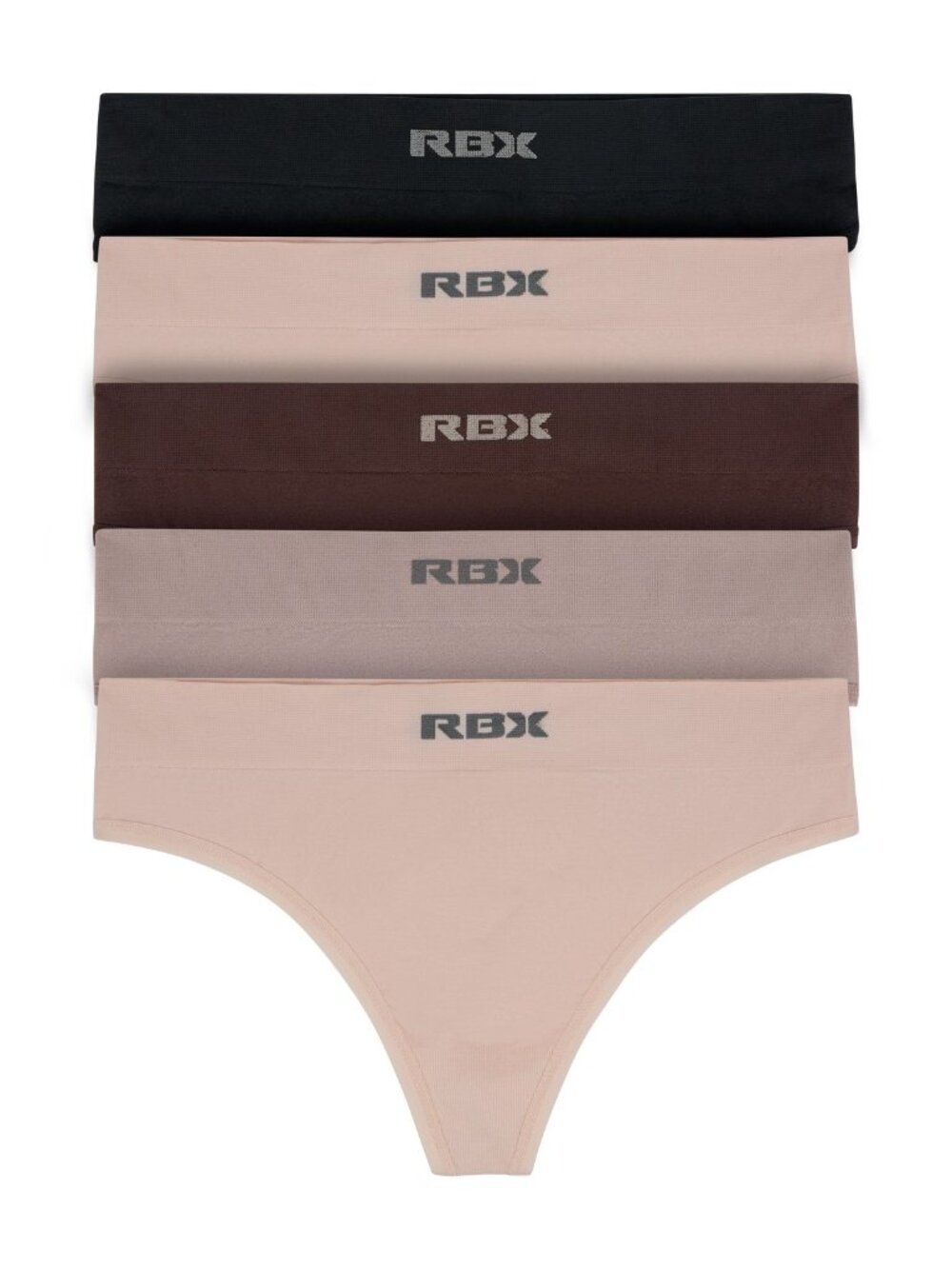 RBX Seamless Thong 5-Pack Size XL New With Tags. NEW